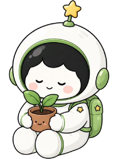 우주선 캐릭터 토닥이